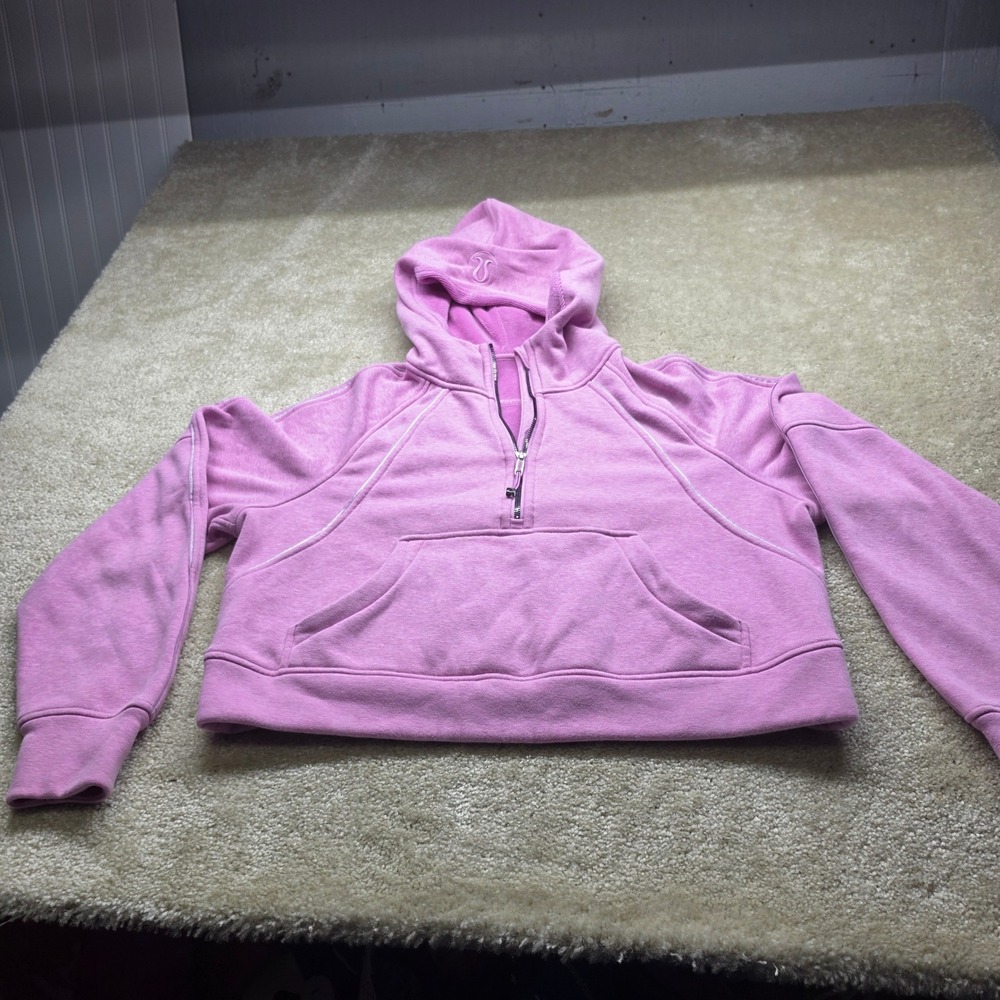 Lululemon Scuba Oversized Half-Zip Hoodie Pink (it has 2 black ink spots on it